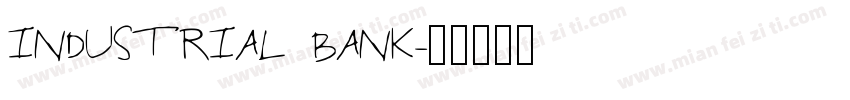 INDUSTRIAL BANK字体转换
